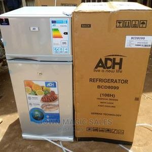 ADH 108 Litres Double Door Top Freezer Refrigerator – Silver