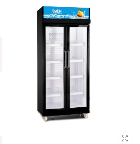 ADH 625 Litres 2 Door Beverage Cooler Display Showcase Refrigerator
