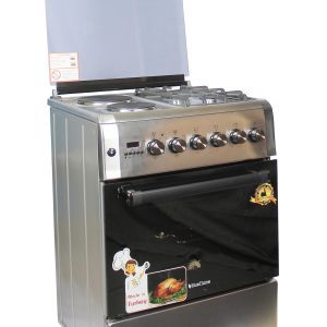 BlueFlame diamond cooker 2 gas and 2 electric plates - D6022ERF 60x60cm