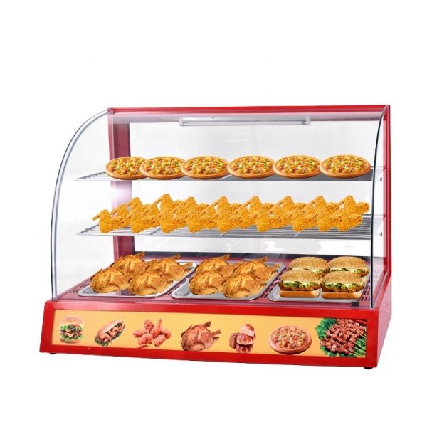 Commercial Food Display Warmer Red
