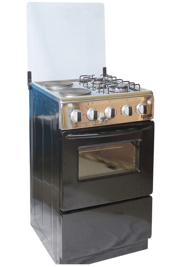 Spark Cooker 2gas burners and 2 electric plates 50x50cm - P5022E