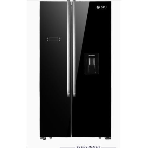 SPJ 699 Litres Side By Side Elegant French Door Refrigerator – Black Keep your perishables fresh and your kitchen classy with the SPJ 699L Pure Flat Stainless French Door Fridge.