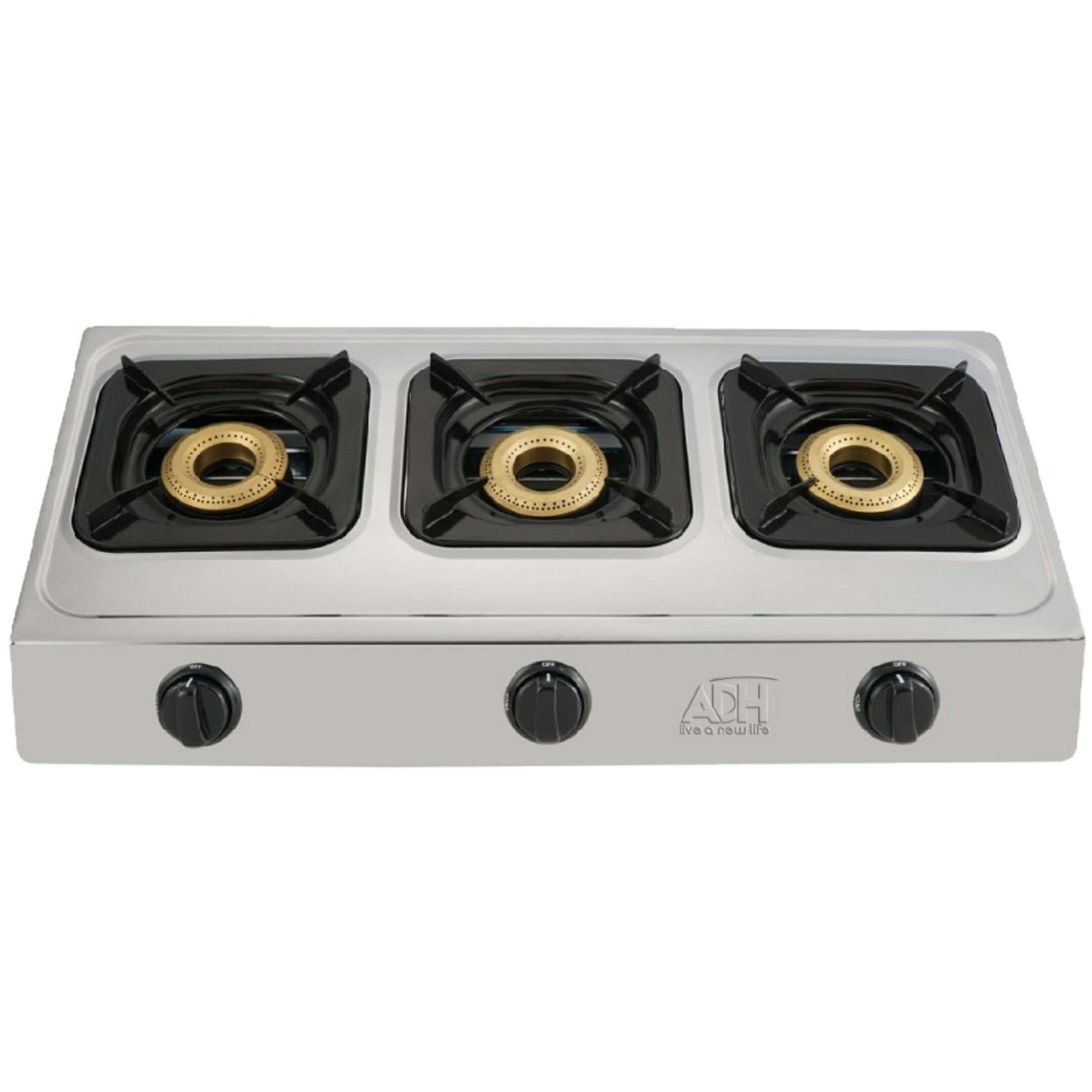 ADH 3 Gas Burner Stainless Steel Table Top