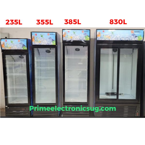 SAYONA 830Litres Double Slide Door Display Refrigerators