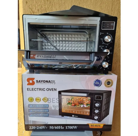 Sayona Electric Oven 45 Litres.