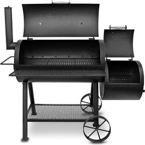 Charcoal Grill With Offset Smoker.