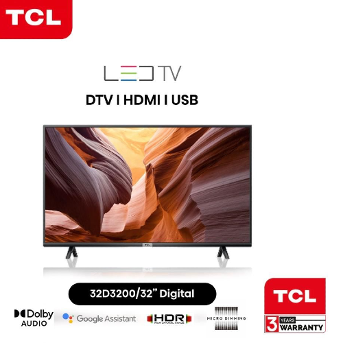 TCL 32inch Full HD LED Digital Frameless TV