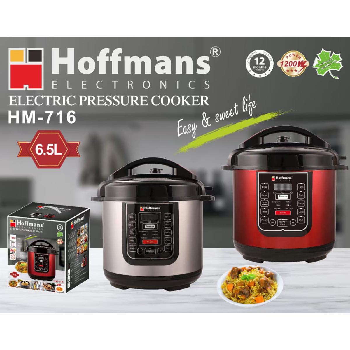Hoffmans 14in1 Electric Pressure Cooker  6.5Litres HM-716.