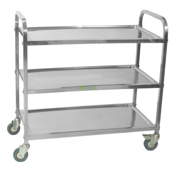 3 Tier Stainless Steel Serving Trolley