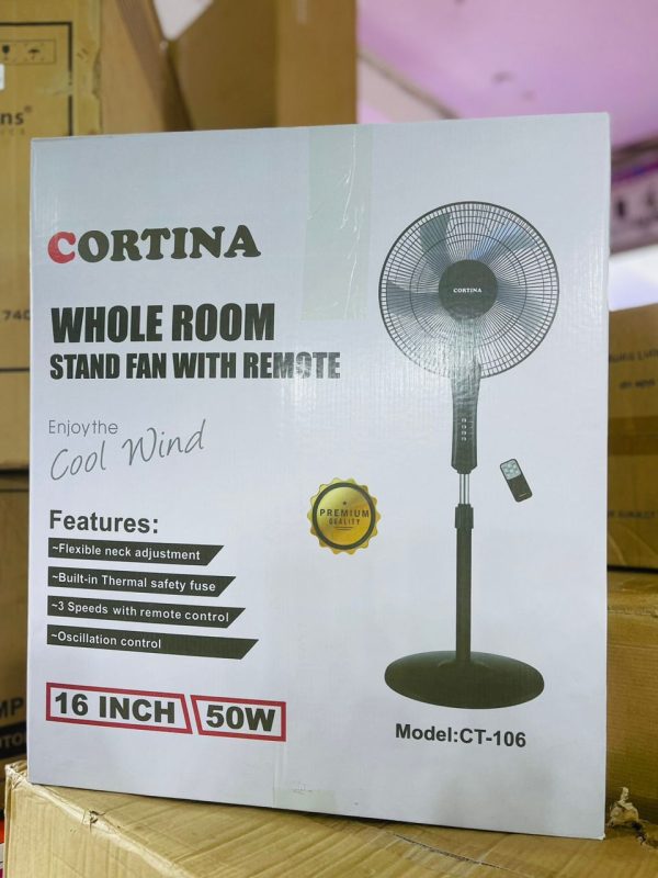 Cortina Stand Fan With Remote CT-105