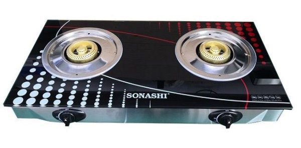 Sonashi 2Burner Cooktop With Glass Top