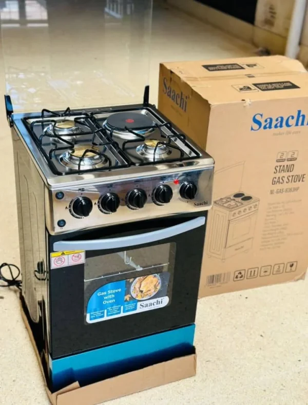 Saachi Cooker 3Gas 1Electric NL-GAS-6362HP