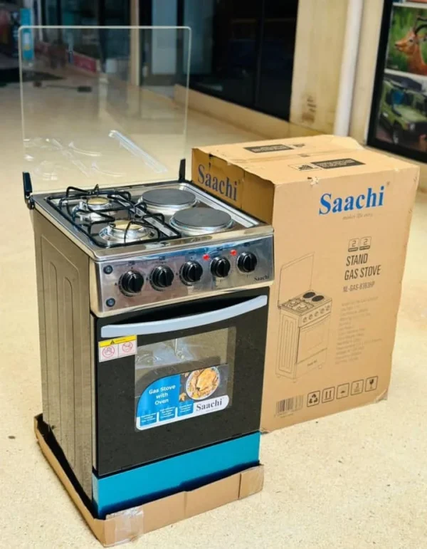 Saachi Cooker 2Gas 2Electric NL-GAS-6362HP