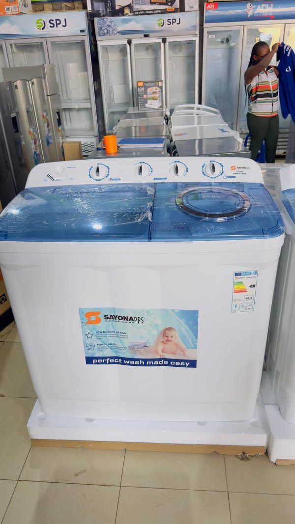 Sayona 15kg Washing Machine Twin Tub SWM-15TTBW