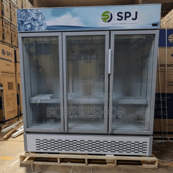 SPJ 1500ltrs 3way Door Chiller Display Refrigerator