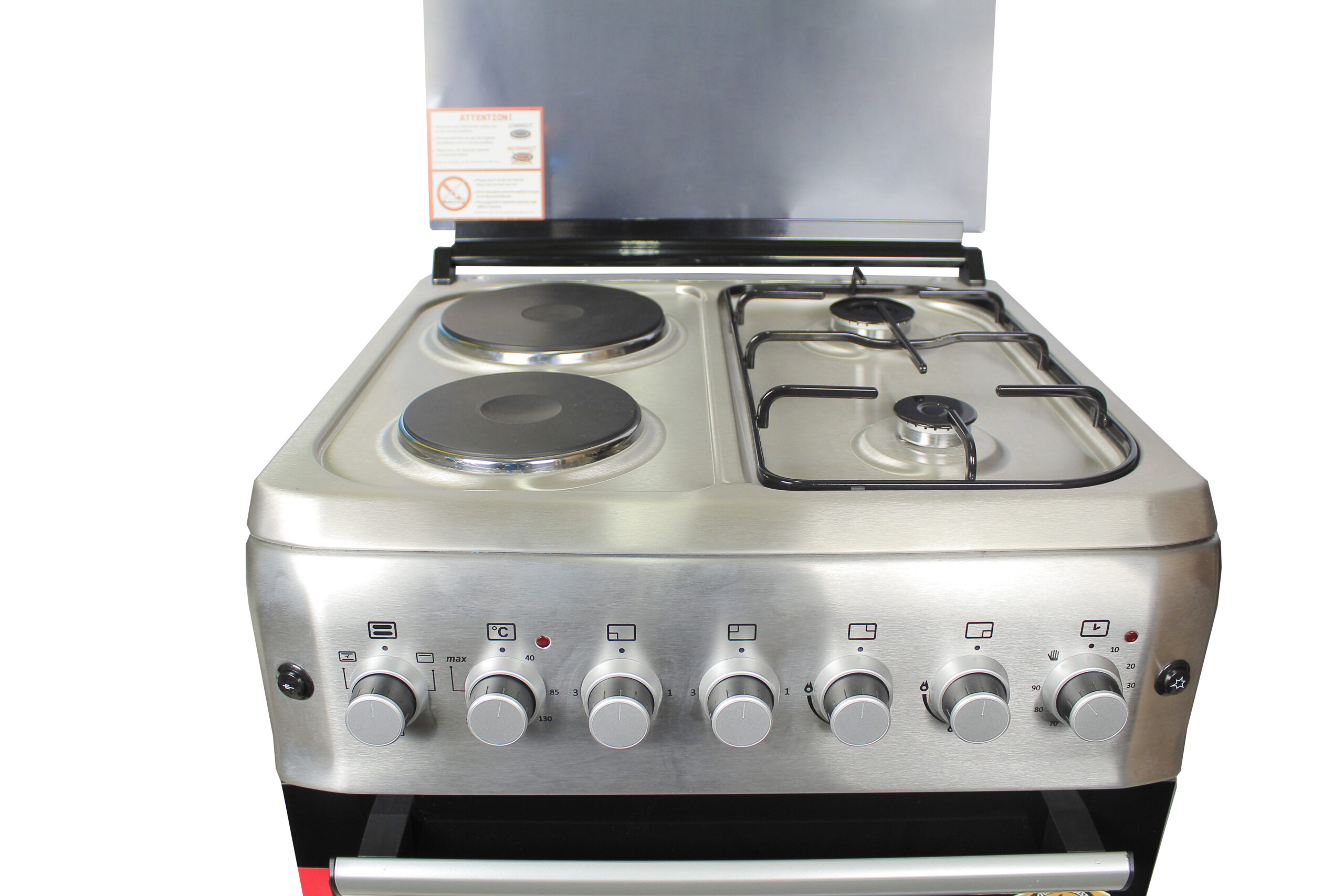 BlueFlame cooker S6022ERF – IP 60x60cm 2 gas burners and 2 electric plates with electric oven - Image 3