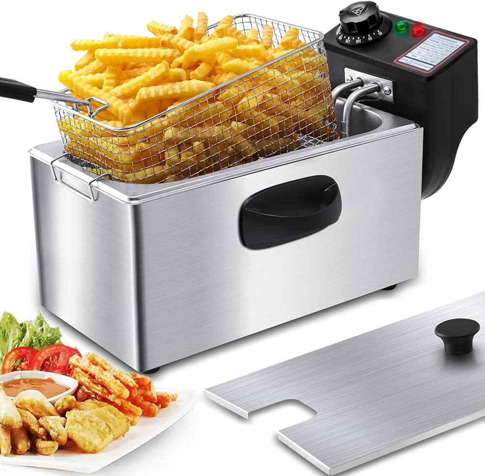 CJK 4L Electric Deep Fryer Stainless Steel - Image 2