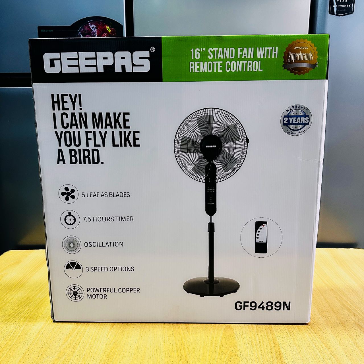 Geepas Stand Fan with Remote Control - Image 4
